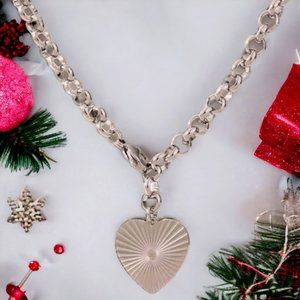 Brilliant Love Heart Pendant Bolero Chains